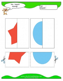 Kes Yapıştır Çalışma Sayfaları